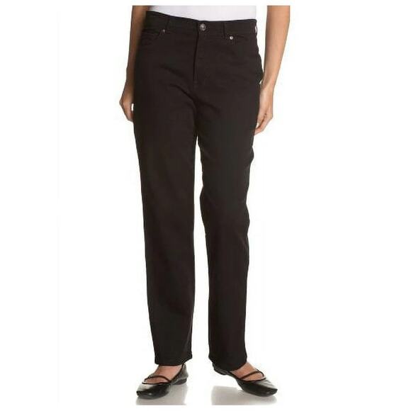 NWT Gloria Vanderbilt Amanda Jeans Black New 12 Pants Work - Picture 1 of 11